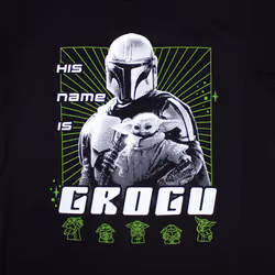 Star Wars The Mandalorian His Name Is Grogu T Shirt - XL, Black
