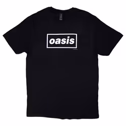 Oasis Decca Band Logo T Shirt - S, Black