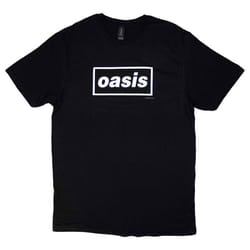Oasis Decca Band Logo T Shirt - XL, Black