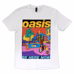 Oasis Be Here Now Illustration T Shirt - S, White