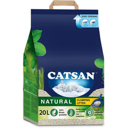 Catsan Natural Clumping Cat Litter, 100% biodegradable, 20 L