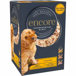 Encore 100% Natural Dog Food Deluxe Collection Jelly Pouch Multipack, 4 x (5 x 100g)