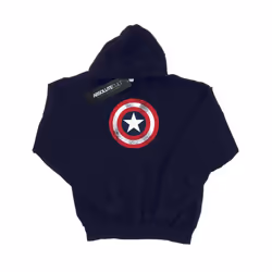 Marvel Womens/Ladies Captain America Distressed Shield Hoodie