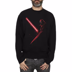 Star Wars Mens Darth Vader Shadow Sweatshirt - XL, Black