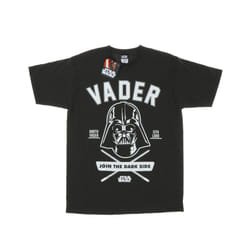 Star Wars Mens Darth Vader Collegiate T-Shirt - S, Light Graphite