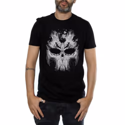 Marvel Mens Captain America Civil War Crossbones Skull T-Shirt - XXL, Black