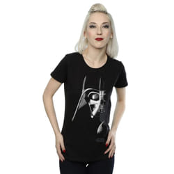 Star Wars Womens/Ladies Darth Vader Face Cotton T-Shirt - M, Black