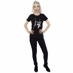 Star Wars Womens/Ladies Darth Vader Face Cotton T-Shirt - M, Black