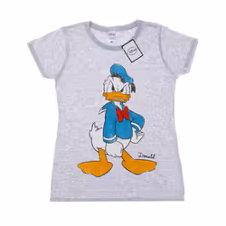 Disney Womens/Ladies Donald Duck Angry Cotton T-Shirt - XS, Heather Grey