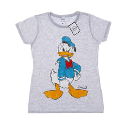 Disney Womens/Ladies Donald Duck Angry Cotton T-Shirt - XS, Heather Grey