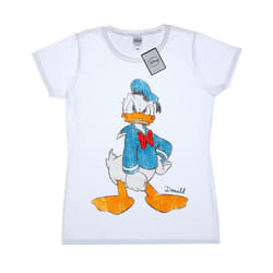 Disney Womens/Ladies Donald Duck Angry Cotton T-Shirt - XS, White