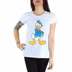 Disney Womens/Ladies Donald Duck Angry Cotton T-Shirt - XS, White