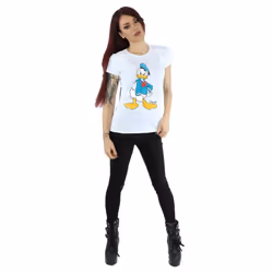 Disney Womens/Ladies Donald Duck Angry Cotton T-Shirt - XS, White