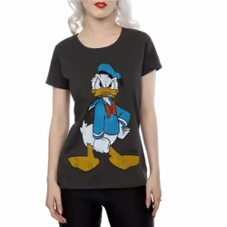 Disney Womens/Ladies Donald Duck Angry Cotton T-Shirt - M, Light Graphite
