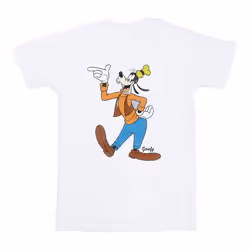 Disney Mens Classic Goofy T-Shirt - XXL, White