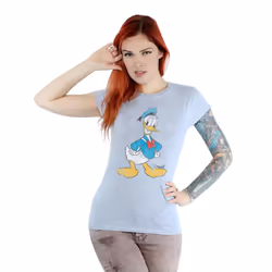 Disney Womens/Ladies Classic Donald Duck Cotton T-Shirt - XS, Heather Grey