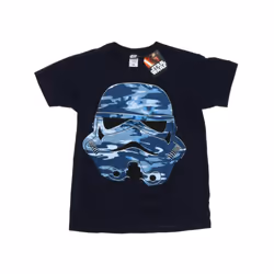 Star Wars Mens Stormtrooper Command Midnight Camo T-Shirt - XXL, Deep Navy