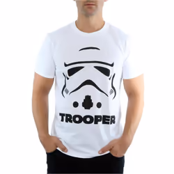 Star Wars Mens Stormtrooper Trooper T-Shirt - L, White