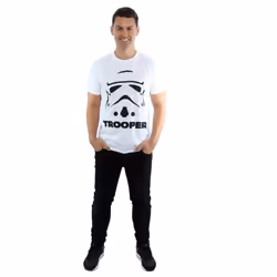 Star Wars Mens Stormtrooper Trooper T-Shirt - L, White