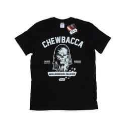 Star Wars Mens Collegiate Chewbacca Heather T-Shirt - L, Black