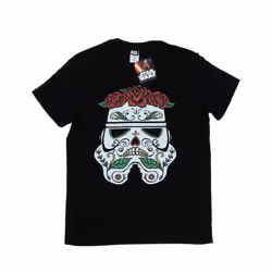 Star Wars Mens Stormtrooper Day Of The Dead T-Shirt - XXL, Black