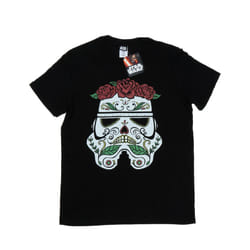 Star Wars Mens Stormtrooper Day Of The Dead T-Shirt - XXL, Black