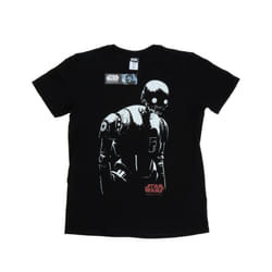 Star Wars Mens Rogue One K-2SO T-Shirt - S, Black