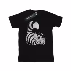 Disney Mens Alice in Wonderland Mono Cheshire Cat T-Shirt - XXL, Black