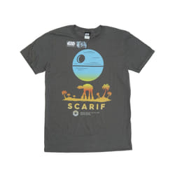 Star Wars Mens Rogue One Scarif Sunset T-Shirt - XXL, Charcoal