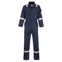 Portwest Mens Bizflame Flame Resistant Work Overall/Coverall - XL/R, Navy