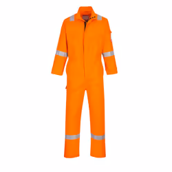 Portwest Mens Bizflame Flame Resistant Work Overall/Coverall - M/R, Orange