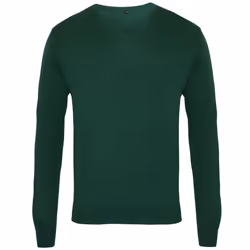 Premier Mens V-Neck Knitted Sweater - M, Bottle