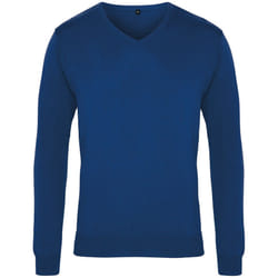 Premier Mens V-Neck Knitted Sweater - 3XL, Royal