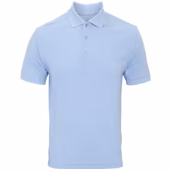 Premier Mens Coolchecker Pique Short Sleeve Polo T-Shirt - S, Light Blue