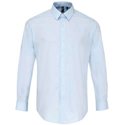 Premier Supreme Heavier Weight Poplin Long Sleeve Work Shirt - 16, Light Blue