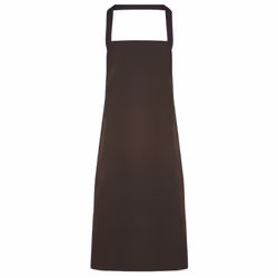 Premier Ladies/Womens Slim Apron (no Pocket) / Workwear - One Size, Brown
