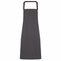 Premier Ladies/Womens Slim Apron (no Pocket) / Workwear - One Size, Dark Grey
