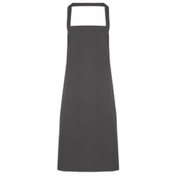 Premier Ladies/Womens Slim Apron (no Pocket) / Workwear - One Size, Dark Grey