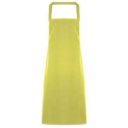 Premier Ladies/Womens Slim Apron (no Pocket) / Workwear - One Size, Lime