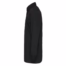 Premier Mens Long Sleeve Fitted Poplin Work Shirt - 15.5, Black