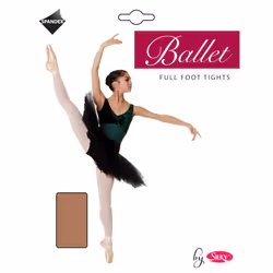 , Tan) Silky Womens/Ladies Dance Ballet Tights Full Foot (1 Pair) - X-Large (5ft6â-5ft10â