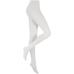 , White) Silky Womens/Ladies Dance Ballet Tights Full Foot (1 Pair) - X-Large (5ft6â-5ft10â