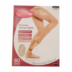 , Light Toast) Silky Womens/Ladies Dance Shimmer Stirrup Tights (1 Pair) - X-Large (5ft6â-5ft10â
