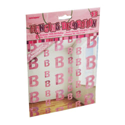 Unique Party Pink 13th Birthday/Anniversary Hanging String Decorations