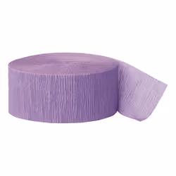 Unique Party Crepe Streamer Roll (81ft) - One Size, Lavender