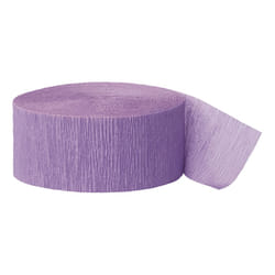 Unique Party Crepe Streamer Roll (81ft) - One Size, Lavender