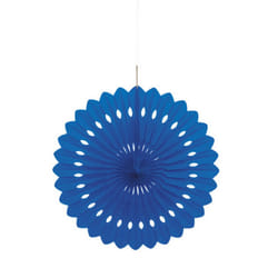 Unique Party Decorative Paper Fan - One Size, Royal Blue