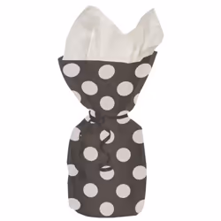 Unique Party Polka Dot Cello Party Bags (Pack Of 20) - One Size, Black