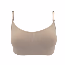 Silky Womens/Ladies Dance Seamless Clear Back Bra (1 Garment) - Large, Nude