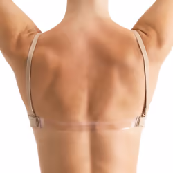 Silky Womens/Ladies Dance Seamless Clear Back Bra (1 Garment) - Large, Nude